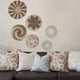 thumbnail image 2 of Cesta decorativa de pared de estilo nórdico, plana y creativa, ideal como regalo de inauguración de casa o para una casa de campo. Set de seis piezas, 2 of 9