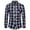 Black, variant on DDAPJ pyju Men's Plaid Shirt Regular Fit Business Casual Button Down Shirts Long Sleeve Wrinkle Free Dress Shirt Wedding Guest Shirts with Chest Pocket Black XL