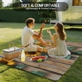 thumbnail image 5 of Fsddascl Farmhouse Sunflower Outdoor Rug for Patio/Deck/Porch, Non-Slip Large Area Rug 4 x 6 Ft, Vintage Wooden Botanical Flowers Indoor Outdoor Rugs Washable Area Rugs, Camping Rug Carpet, 5 of 5