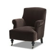 thumbnail image 6 of Jennifer Taylor Home Eloise 30" Pleated Sock Arm Accent Armchair, Deep Brown Performance Velvet, 6 of 10