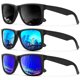 thumbnail image 1 of Gafas de sol KALIYADI polarizadas UV400 retro, 3 paquetes (negro y azul), 1 of 6