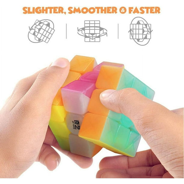 V-Cube 3x3 White Flat | Cubo Di Rubik Professionale Liscio E Veloce, Giocattolo Antistress