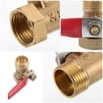thumbnail image 3 of WEUVEB 2pcs Toilet Water Supply Valve Silver Shut Off Valve For Leakproof Water Control In Pipes, 3 of 8