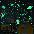 thumbnail image 1 of Estrellas que brillan en la oscuridad para el techo, 103 piezas de estrellas que brillan en la oscuridad para decoración de pared de niños, para dormitorio infantil, 1 of 5