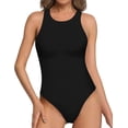 thumbnail image 1 of Xishao Women's Cross Wrap Ruched Deep V Neck Short Sleeve/Long Sleeve Shirt Bodysuit Jumpsuit Xishao ropa, 1 of 2