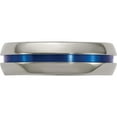 thumbnail image 5 of Titanium Edward Mirell Blue-Anodized Center 7mm Band (Size 11.5) Made In United States emr345-11.5, 5 of 6