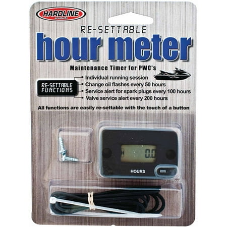 Hardline Re-Settable Hour Meter for PWC (Best Pwc For Tubing)