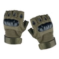 thumbnail image 2 of Guantes de medio para hombre Guantes deportivos con nudillos duros para Sunnimix Guantes de medio dedo para exteriores, 2 of 6