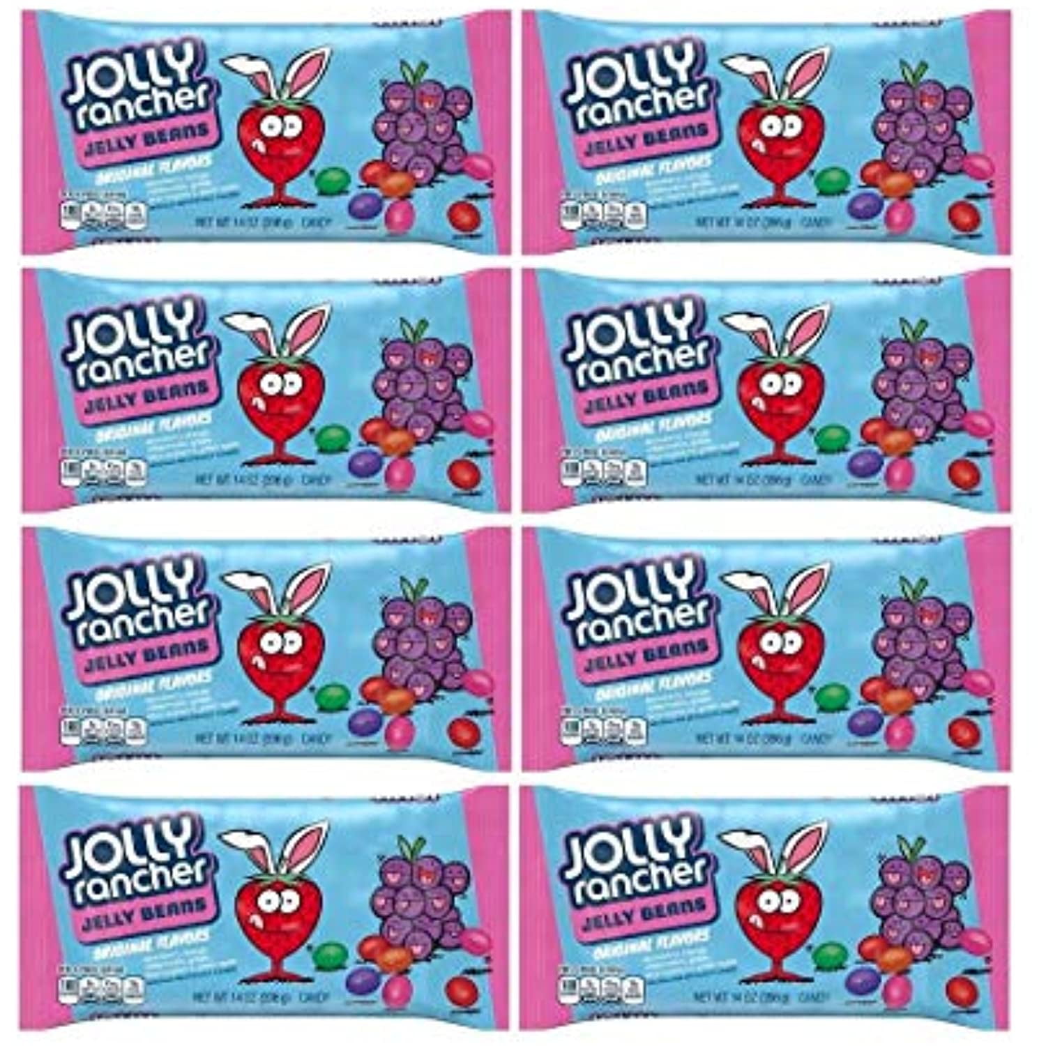 Jolly Rancher Jelly Beans, 14Ounce Bag (Pack Of 8)