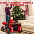 thumbnail image 6 of Kids Ride On Truck Toy, Electric Dump Truck with Remote Control – Automatic Dump Bed, Shovel, LED Lights, Music & Shock Absorption – Construction Vehicle for Ages 3+, 6 of 7