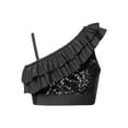 thumbnail image 2 of TiaoBug Kids Girls Asymmetrical Ruffled Sequin Performance Crop Tops Modern Jazz Hip Hop One Shoulder Dance Top Black 6, 2 of 7