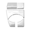 thumbnail image 1 of Unique Bargains Car Handbrake Drive Mode Button Cover Trim Decal Sticker para Toyota RAV4 19-22 Silver Tone (Juego de 7), 1 of 1