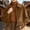 Khaki, variant on Njagoc3 Womens Oversized Funnel Neck Bomber Puff Jacket Windproof Waterproof Lightweight Shacket Spring Fall Outerwear