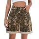 thumbnail image 3 of Shorts Vaqueros Lavados de Verano con Estampado de Leopardo para Mujer Estampado de Leopardo XXL, 3 of 10