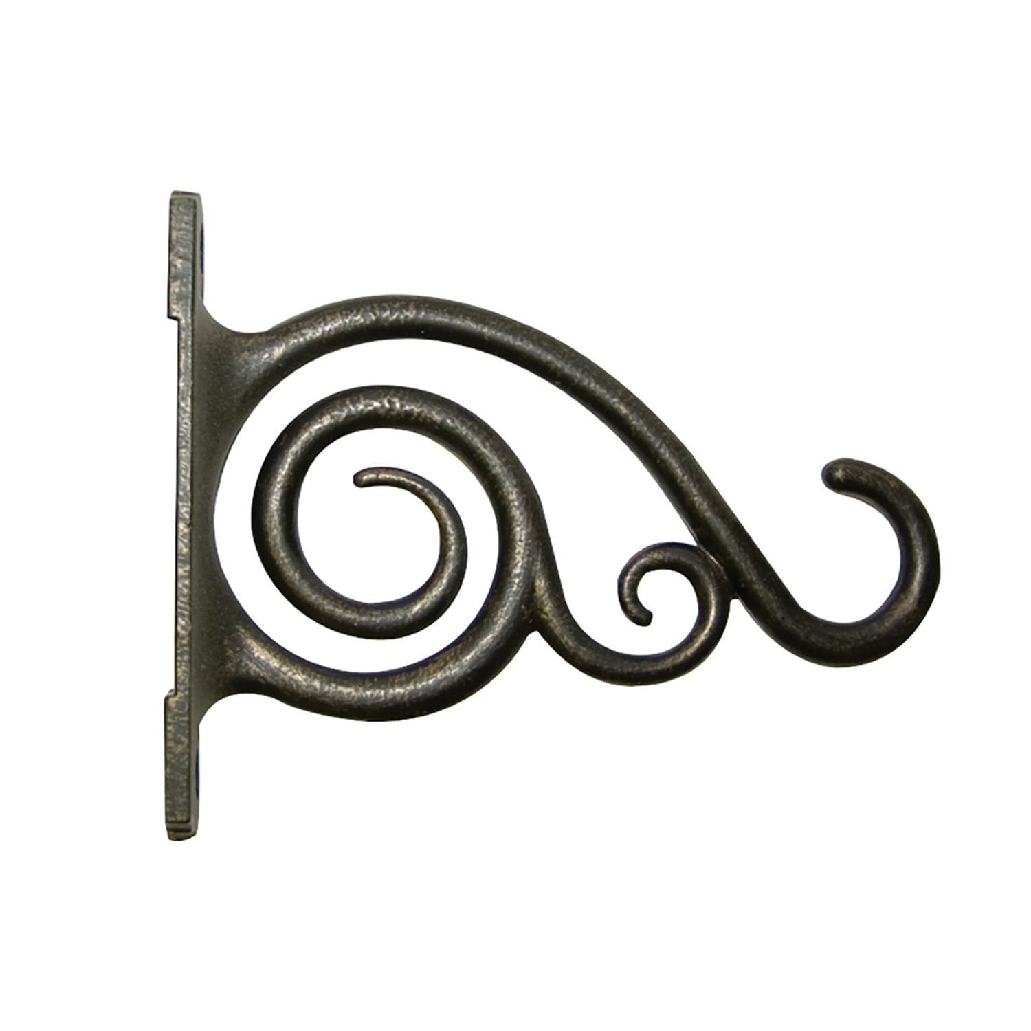 Panacea 100506642 Plant Bracket with Scroll Brushed Bronze 6" 