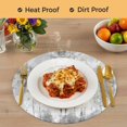 thumbnail image 4 of Contemporary Grey Tree Round 15 Inch Placemats Set of 4, Abstract Art Oil Paiting HeatResistant Non Slip Place Mats for Dining Table, Wipeable Braided Kitchen Table Mats for Housewarming, 4 of 9
