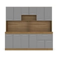 thumbnail image 1 of Cocina Integral Mobi Argelia 1.77 m en color gris con cafe, 1 of 4