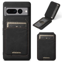Feishell Case for Google Pixel 9 Pro XL Detachable Card Holder Wallet Case, PU Leather Shockproof Magnetic Phone Cover Support Car Mount with Flip Stand Purse Case for Google Pixel 9 Pro XL, Black