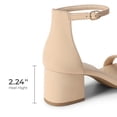 thumbnail image 4 of Sandalia DREAM PAIRS con Tacón Bajo y Ancho Nude Talla 9.5, 4 of 8