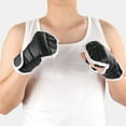 thumbnail image 4 of ievspot 1 Pair Half Finger Boxing Gloves Adjustable Fighting Punching Gloves Shock Absorbing Hand Wrist Kickboxing Gloves, 4 of 8