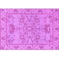 thumbnail image 1 of Ahgly Company Indoor Rectangle Oriental Purple Traditional Area Rugs, 2' x 4', 1 of 4