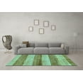 thumbnail image 3 of Ahgly Company Indoor Rectangle Abstract Light Blue Modern Area Rugs, 2' x 3', 3 of 4