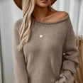 thumbnail image 4 of Ftwytp Women's Oversized Sweater Crewneck Long Sleeve Soft Fuzzy Knit Pullover Sweaters Loose Solid Color Fall Chunky Warm Pullover Sweaters, 4 of 8