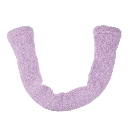 1 Pcs Washable Reusable Bathroom Soft Warmer Toilet Seat Cover Pad Cushion Lid with Snap Light Purple