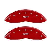 MGP 4 Caliper Covers Engraved Front & Rear MGP Red finish silver ch Fits select: 2015-2016 MERCEDES-BENZ C 300 4MATIC, 2017-2019 MERCEDES-BENZ C 300