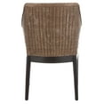 thumbnail image 5 of Safavieh Enrico Scandinavian Rattan and Wood Dining Arm Chairs, Brown/White, 5 of 5