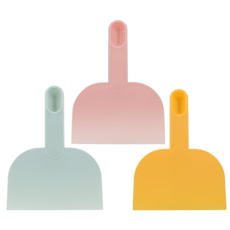 

3Pcs Dough Scraper Plastic Dough Cutter Household Cream Spatula Kitchen Gadget
