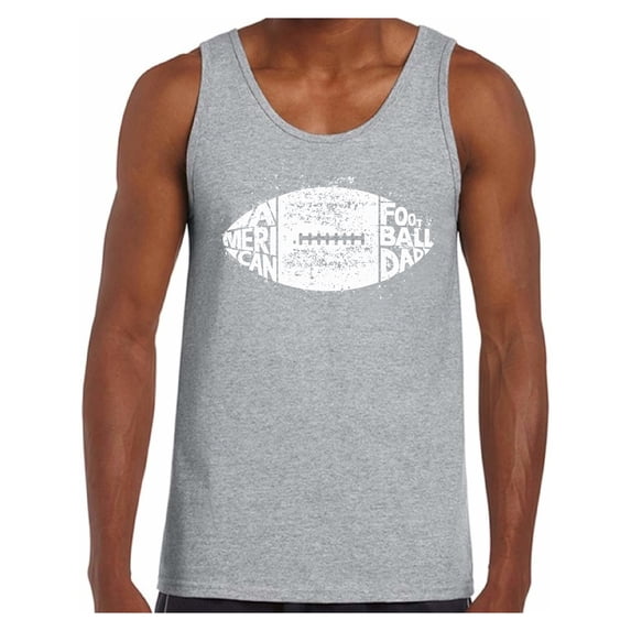 Awkward Styles Men's American Football Dad Vintage Graphic Tank Tops White Sporty Father's Day Gift