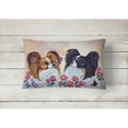 thumbnail image 2 of Carolines Treasures 7272PW1216 12 x 16 in. Papillon Decorative Indoor & Outdoor Fabric Pillow, 2 of 3