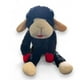 thumbnail image 1 of Juguete de peluche para perros con múltiples mascotas, chuleta de cordero, negro, 14 pulgadas con chirriador, 1 of 4