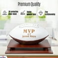 thumbnail image 2 of DECOMIL- Football Display Case 4 Sides Visible UV Protection, Cherry Finish, 2 of 6