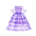 thumbnail image 4 of Disney-Vestido de princesa Elsa de Frozen para niña, disfraz de fantasía para fiesta de carnaval, con luz LED, Bella del sueño, Aurora, 4 of 4