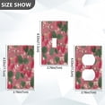 thumbnail image 2 of Light Switch Cover Switch Plate Outlet Cover Plug Cover for Electrical Duplex Outlets Strawberries and Green Leaves, 2 of 6