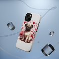 thumbnail image 5 of DistinctInk Tough Case for Apple iPhone 13 MINI (5.4" Screen), Compatible with MagSafe Charging - Valentine's Day Pug, 5 of 6