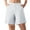 White #140, variant on DBAIXID Womens Linen Shorts Plus Size Summer Basic A-Line Pull on Elastic High Waisted Lounge Shorts with Pockets Wide Straight Leg Stretch athletic Bermuda Shorts Khaki L