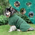 thumbnail image 5 of Toalla de baño para secado de perros, material de microfibra, albornoz absorbente de secado rápido para perros, higroscópico de secado rápido para mascotas, cuello y cintura ajustables, 5 of 5