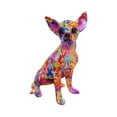 thumbnail image 3 of Estatua de perro BLESIY Escultura chihuahua multicolor, 3 of 8