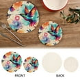 thumbnail image 4 of Humming Birds Tie Dye Pot Holders Trivets Set of 2 Cotton Hot Pads Mats for Hot Dishes Pots Pans Kitchen Cooking 7" 9.5", 4 of 7