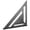 Black, variant on Carpenter Square 12 Inch,Aluminum Square Carpenter Measuring Layout Tool,Alloy Metal Triangle Ruler Imperial Protractor for Woodworking and Carpentry, Rafter Square for Angle Drawing Measuring Ruler