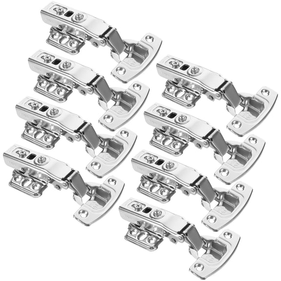 HEALEEP 12-Pack Soft Close Cabinet Door Hinges, Stainless Steel Hardware for Kitchen and Furniture