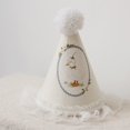 thumbnail image 7 of Wiywef Lace Princess Style Birthday Hat Non-Woven Fabric Conical Hat for Party Photo Props, 7 of 7