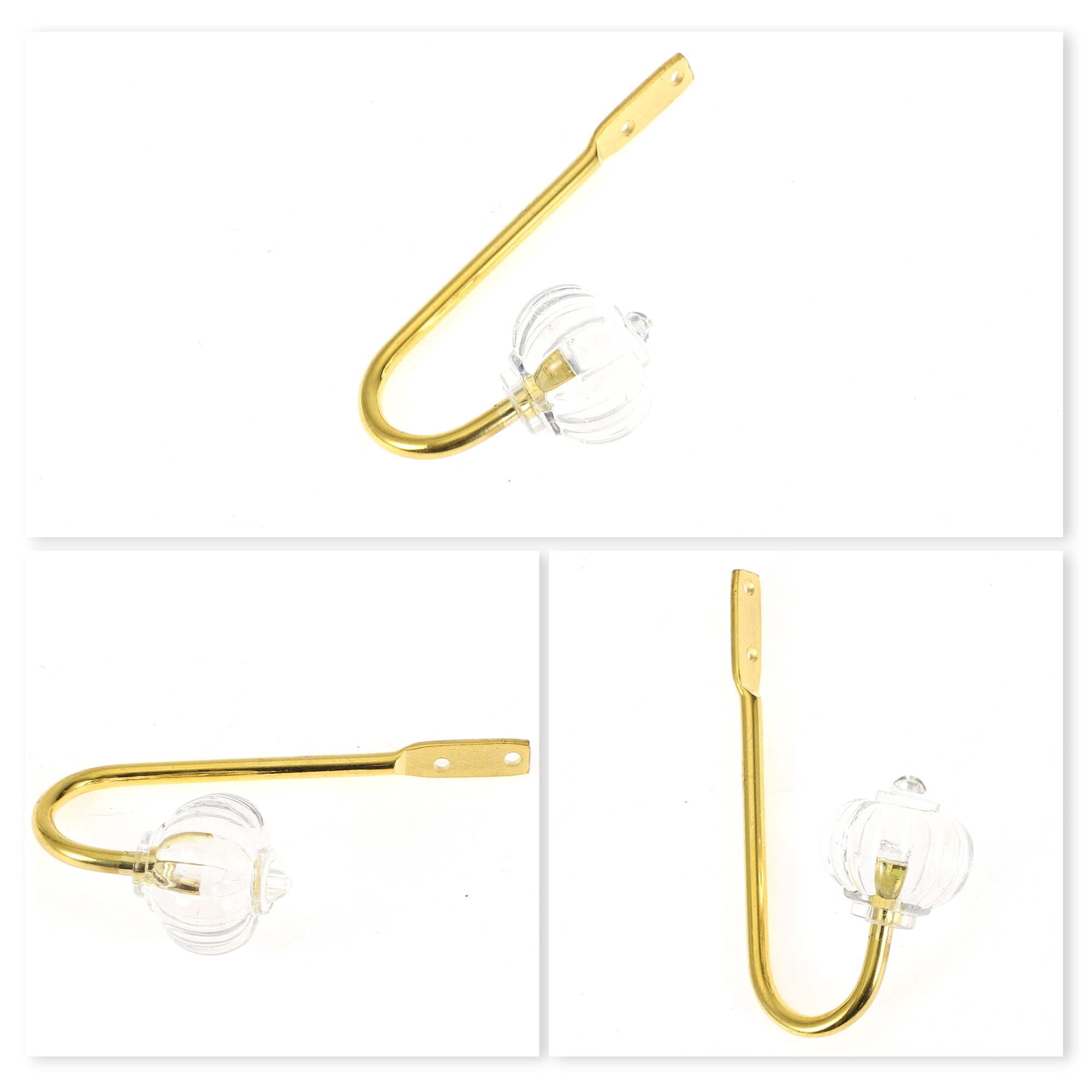 Unique Bargains 4 Pcs Clothes Hooks Door Hooks Wall Coat Hooks for Bathroom
