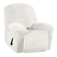 thumbnail image 4 of Housse de Canapé Inclinable Extensible Lavable Blanche, 4 of 8