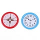 thumbnail image 5 of 4 piezas de en miniatura modelo de simulación reloj de pared decoración para hogar-rojo y azul, 5 of 9