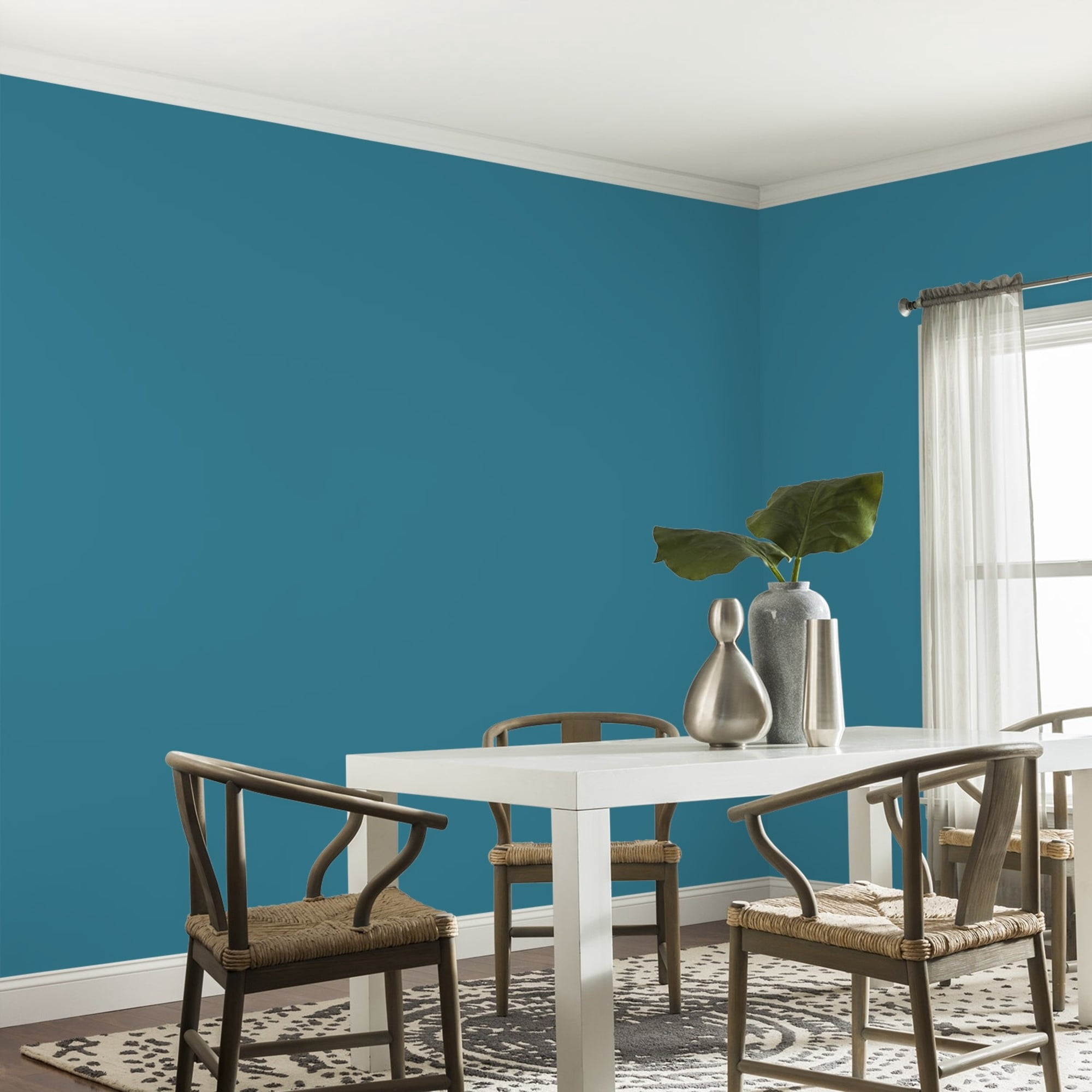Glidden One Coat Adventure / Blue Eggshell Interior Paint with Primer, 1 Gallon