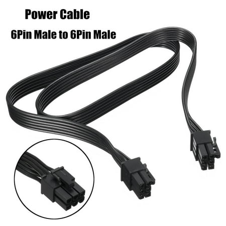 18AWG 6Pin Male to 6Pin Male PCI-E Video Graphics Card Power Adapter Cable